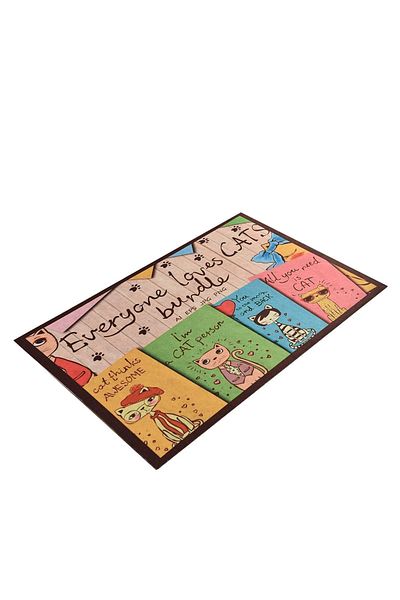 Chilai Home 40X60 cm Pvc Based Door Mat Bundle