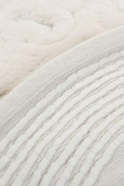 Chilai Home Piante Oval Cotton Ecru Set de 2 Covorașe de baie din bumbac