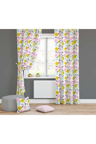 Lolla Rose Patterned Background Curtain 1186