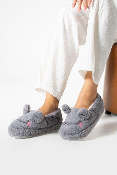 Zirve Moda Unisex Frog βελούδινες παντόφλες - Figured House Design