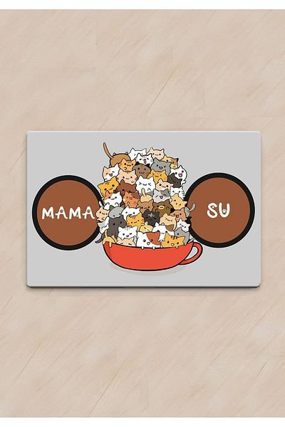 Chilai Home Pvc A Cup Of Cat Cat Dog Food Mat Dog - Cat Supplies Accessory