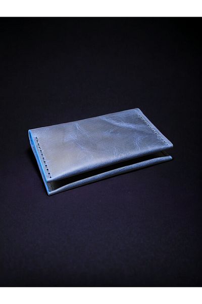 CRASSULA PREMIUM LEATHER حامل بطاقات أنيق من الجلد الطبيعي مزود بمشابك