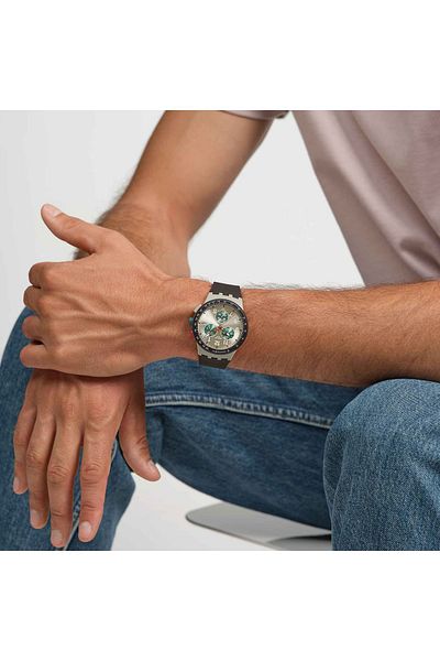 Swatch Obsidian Ink Sust402 - Men's Wristwatch
