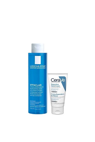 La Roche Posay Effaclar Tonik 200 ml + CeraVe Onarıcı El Kremi 50 ml