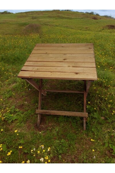 Genel Markalar Ahşap Bahçe Masası Katlanır Balkon Masası Piknik Masası Kamp M...