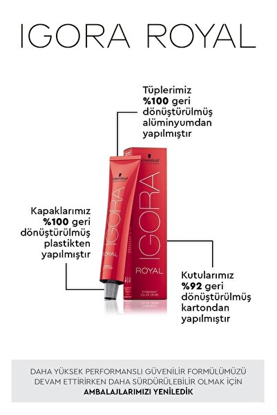 Igora Royal Doğal Tonlar 7-0 Kumral 60ml