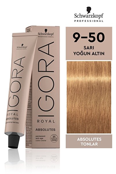 Igora Royal Absolutes Tonlar 9-50 Sarı - Yoğun Altın Saç Boyası 60ml