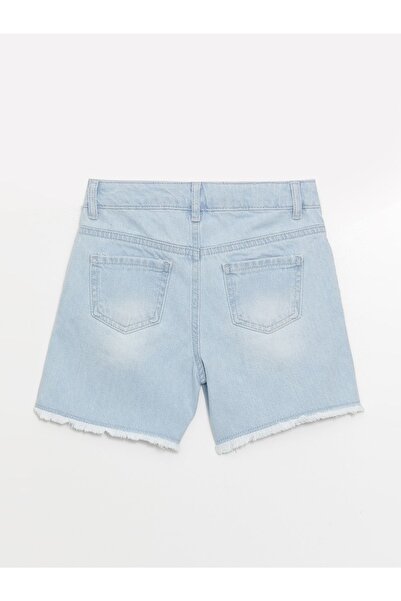 LC Waikiki Dívčí džínové šortky - roztrhaný detail