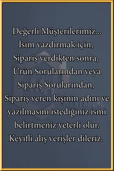 MEKTA HOME İSİM YAZDIRILABİLİR AVİZE MKTİAV-031
