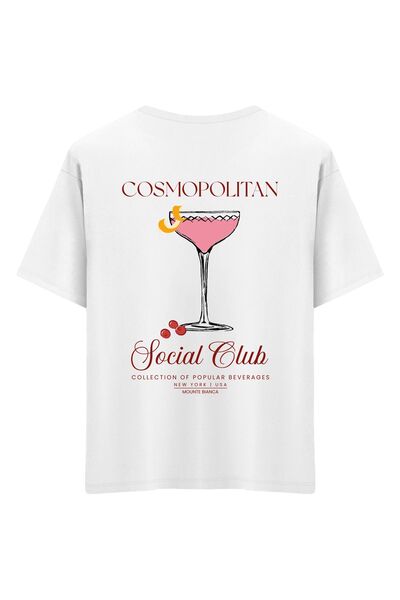 Mounte Bianca Унисекс Cosmopolitan - Тениска с голям размер