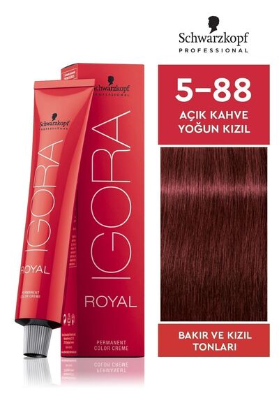 Igora Royal 5-88 Açık Kahve-yoğun Kızıl Saç Boyası 60ml