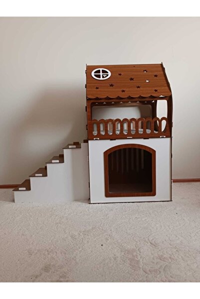 Genel Markalar X X L Küçük Irk Ahşap Dekoratif Köpek Kulübesi Evi