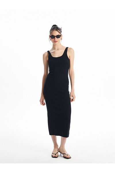 LC Waikiki Γυναικείο φόρεμα Bodycon με λαιμόκοψη
