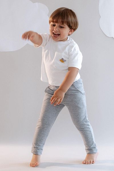 C&City Boy's Straight Leg Sweatpants 762 Gray