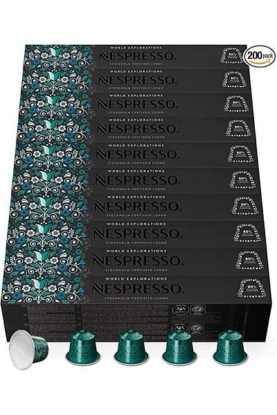 Nespresso Stockholm Lungo X20 200 Capsules "nekspres