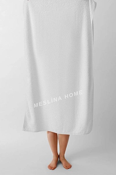Meslina Home Premium White Bath Towel - 70x140 Cm, 1 Piece