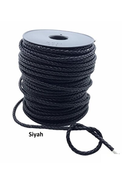 srtfootcare Bileklik Ve Anahtarlık Için Yuvarlak Örgü Suni Deri Kordon 5mm 1 ...