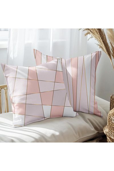 EJOYA Set de 2 perne și perne cu design modern - 45 cm 113423