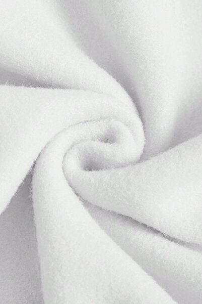 MODAGEN Білий світшот з принтом "Копійка" унісекс з капюшоном великого розміру