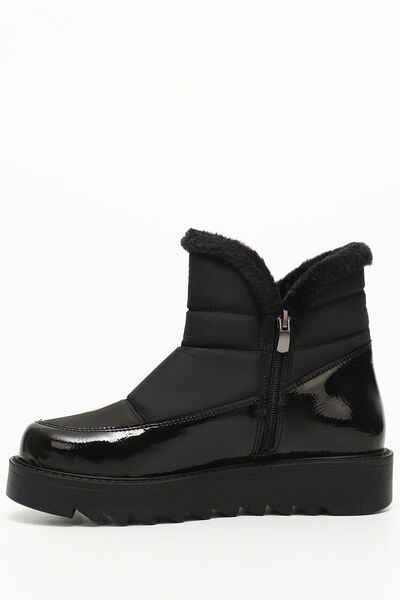 GÖNDERİ(R) Black Round Toe Women's Snow Boots 06406