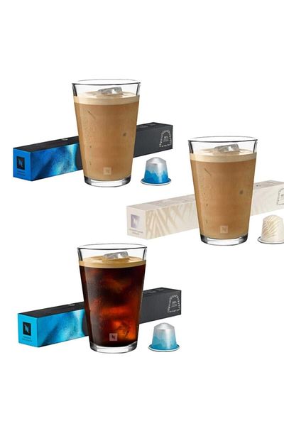 Nespresso Coconut, Freddo Delicate & Intenso Cold Tropical Capsule Coffee Set of 3 (Summer Special Series)