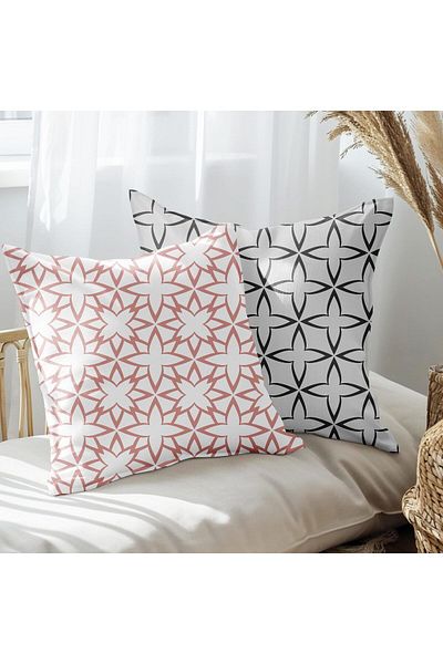 EJOYA Set de 2 perne și perne cu design modern - 45 cm 113494