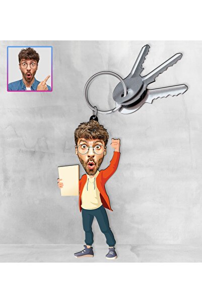 Genel Markalar Kişiye Özel Karikatür Tasarım Anahtarlık 97218
