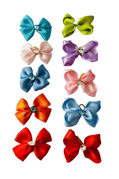 Hubjua Royal Luxury Set of 10 - Stoned Dog Buckle and Bow