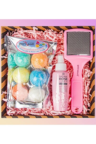 Genel Markalar Gül Suyu & Manikür Nem Bombası & Topuk Rendesi Kozmetik Hediye...