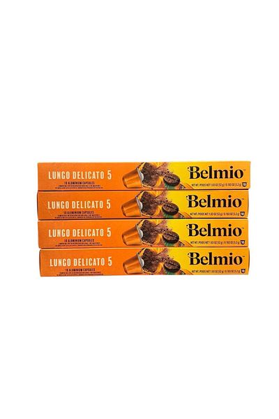 Nespresso Belmio Lungo Delicato Coffee Set - 5 Capsules, Set of 4