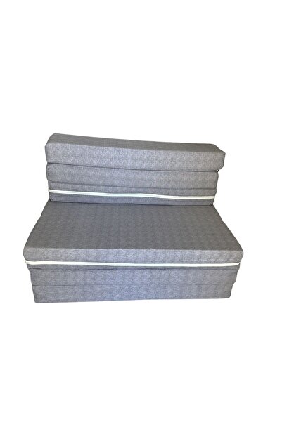 Vip Home Concept Tek Kişilik Katlanır Koltuk Katlanır Yatak Kanepe Yer Yatağı Tek Kişilik GRİ-90x190x10 CM