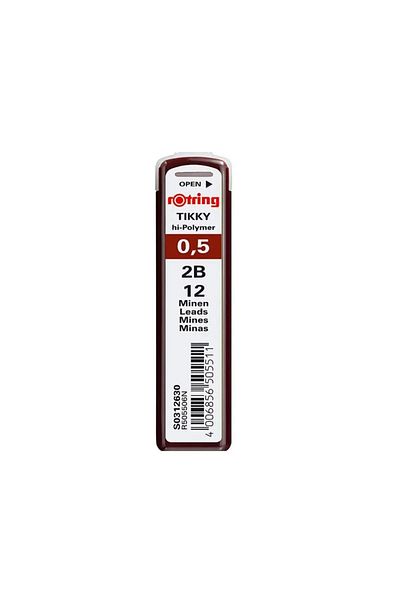 Rotring Tikky 0.5 2b Hi-polymer - 4 Pen Tips
