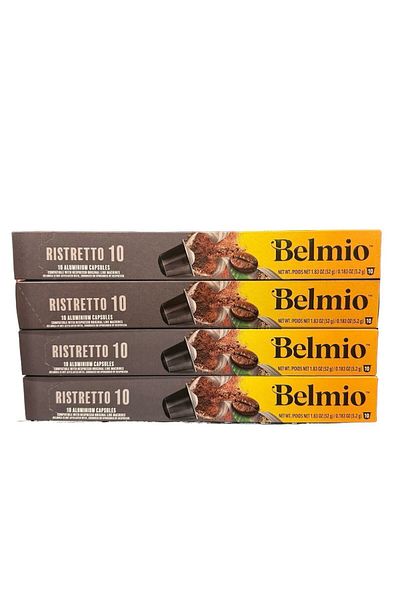 Nespresso Compatible Belmio Ristretto 10 Capsule Coffee Set of 4