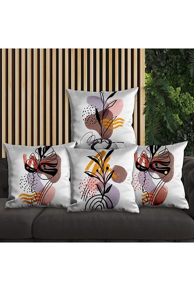 EJOYA Modern Design 4 Pillow and Throw Pillow Set - 45cm 113709