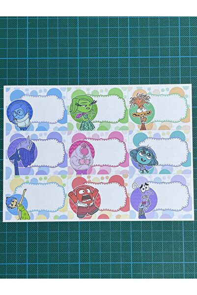 Cuppy Box 1 صفحة من 9 ملصقات مدرسية للوجه المقلوب