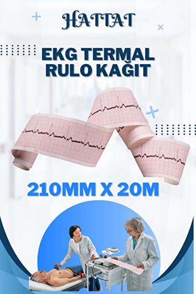 HATTAT 3 Pieces Thermal Ecg Paper - 210Mmx20M, Biocare Medwelt, Nihon Kohden,...