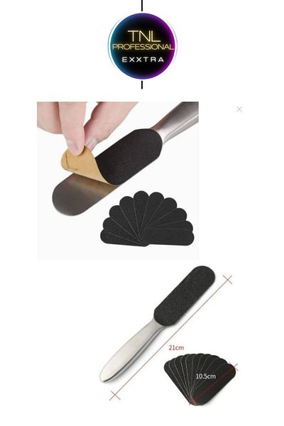 tnl professional Metal Rasp Foot Heel File 20 Spare Pedicure Callus and Heel Crack Remover Gala