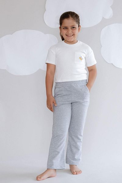 C&City Girl's Spanish Leg Sweatpants 761 Gray
