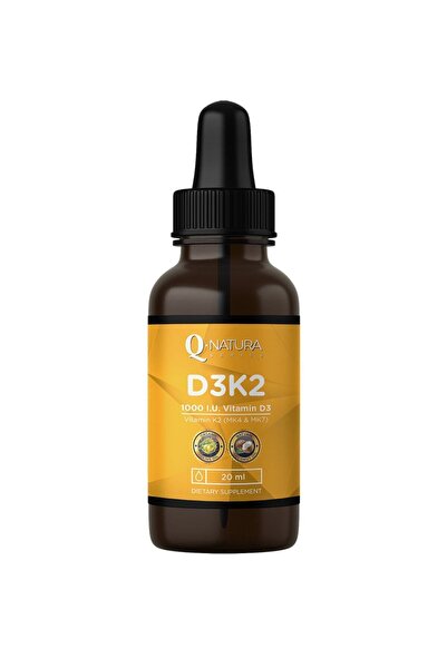 Q natura series D3k2 Organik Sertifikalı Zeytinyağı Mtc Oil 20 ml