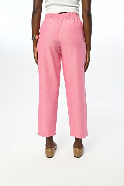 Orfeo Negro Women's Regular Solid Color Elastic Waist Pants