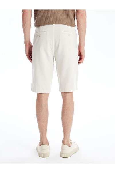 LC Waikiki Standardní pánské šortky ze směsi lnu