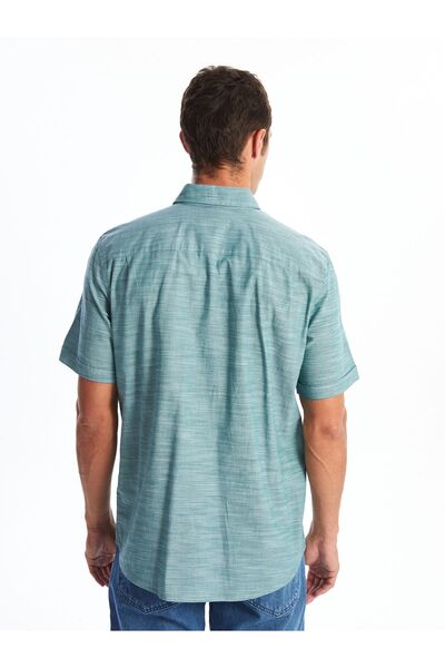 LC Waikiki Pánská popelínová košile – Regular Fit, Krátký rukáv