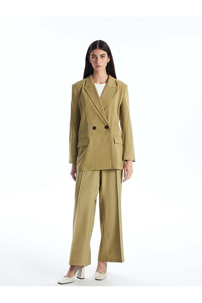 LC Waikiki Women's Comfortable Fit - Straight Palazzo Trousers