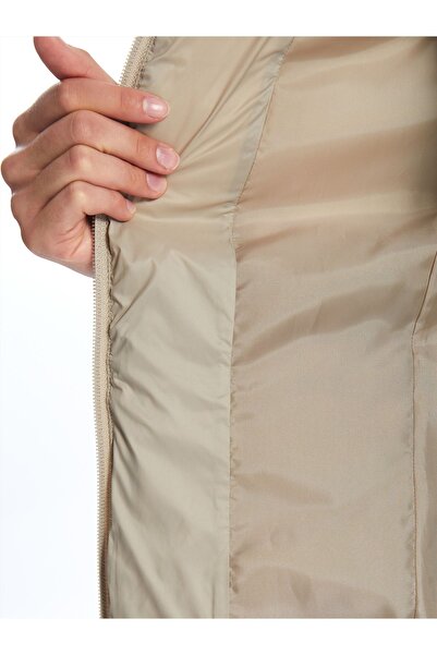 LC Waikiki Γυναικείο ίσιο παλτό με κουκούλα