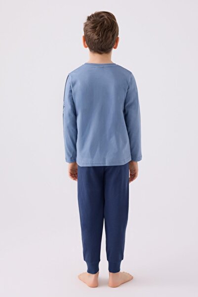 U.S. Polo Assn. U.S. Polo Assn. %100 Pamuk Erkek Uzunkol Çocuk Pijama Takım