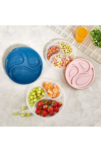Mars Plastik Three Compartment Large Storage Container