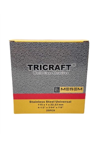 Genel Markalar Metal Kesme Inox Metal Kesici Taş 115x1.0x22 Mm 25'li Set Paket 5 Yıl