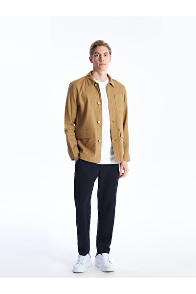 LC Waikiki Standard-Form-Hemdkragen-Herrenmantel