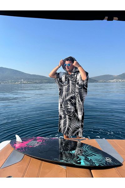 SOLENROSA Πετσέτα Poncho Πετσέτα παραλίας