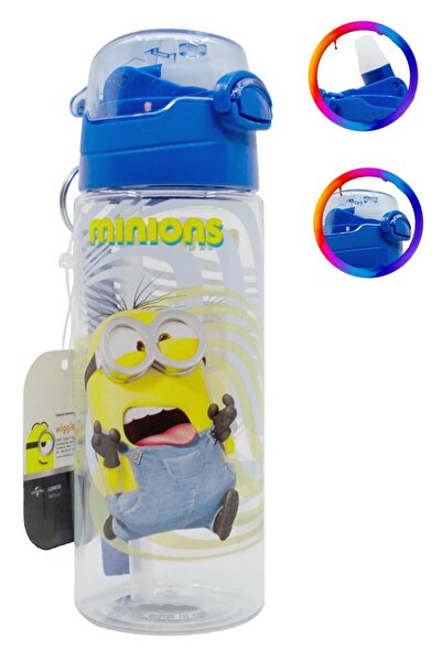 Mashotrend Minions Şeffaf Matara 500ml - Minyonlar Suluk - Lisanslı Minions M...